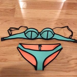 a triangle bathing suit